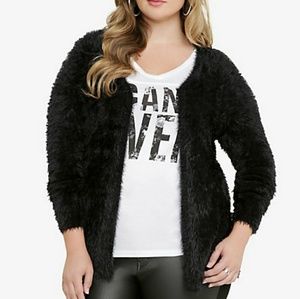 Torrid Open Shag Cardigan